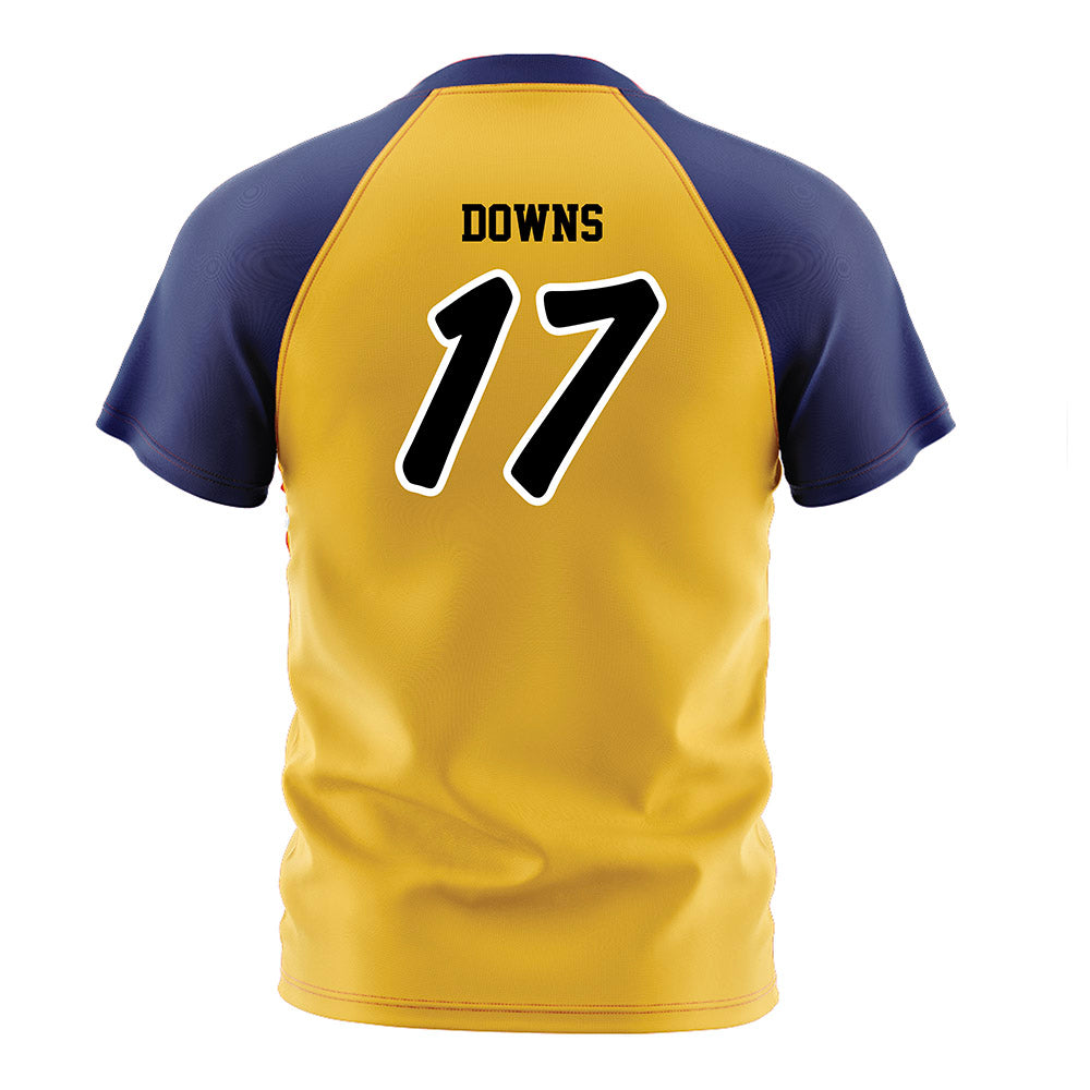 Marquette - NCAA Women's Soccer : Cate Downs - Gold Soccer Jersey-1