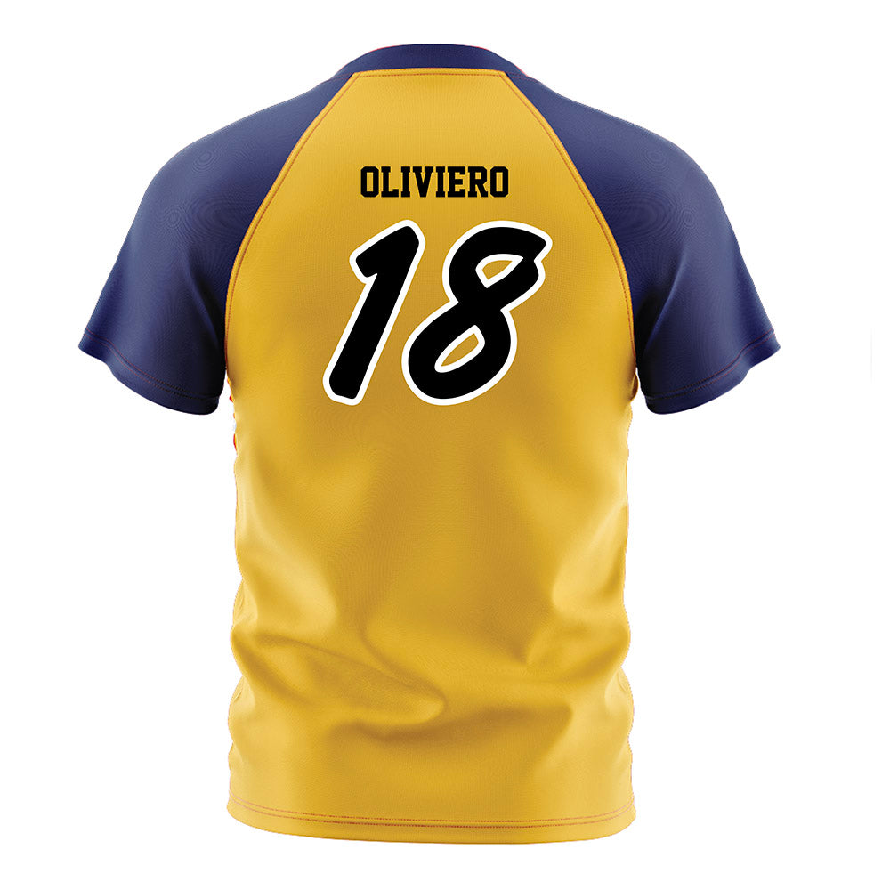 Marquette - NCAA Women's Soccer : Capri Oliviero - Gold Soccer Jersey-1