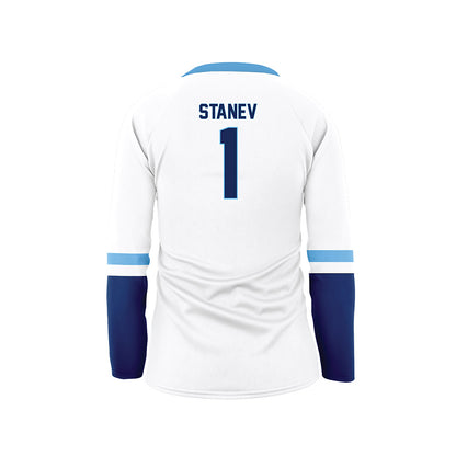 Marquette - NCAA Women's Volleyball : Julia Stanev - White Volleyball Jersey-1