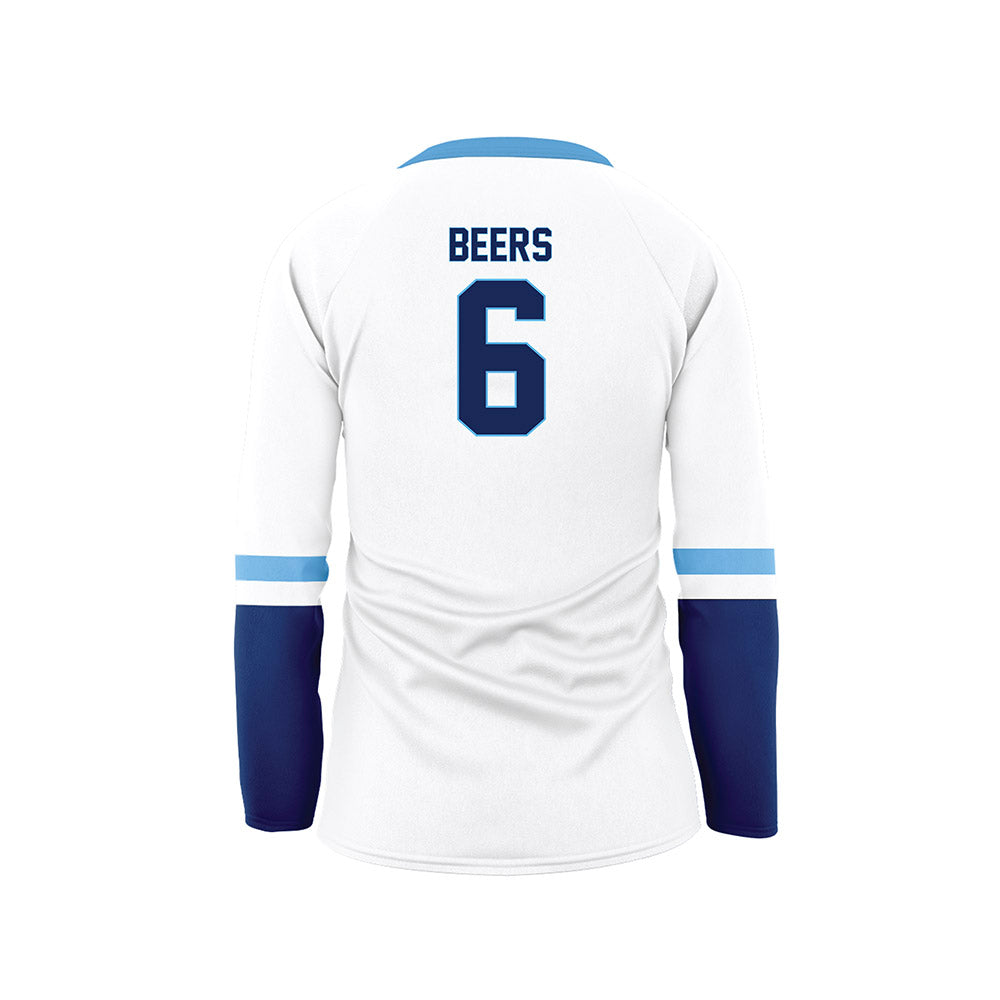 Marquette - NCAA Women's Volleyball : Alicia Beers - White Volleyball Jersey-1