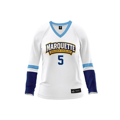 Marquette - NCAA Women's Volleyball : Calli Kenny - White Volleyball Jersey-0