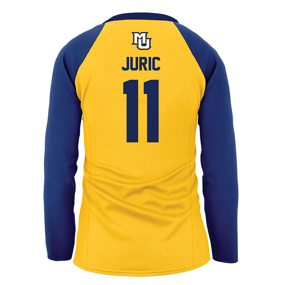 Marquette - NCAA Women's Volleyball : Tani Juric - Gold Volleyball Jersey-1