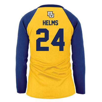 Marquette - NCAA Women's Volleyball : Avery Helms - Gold Volleyball Jersey-1