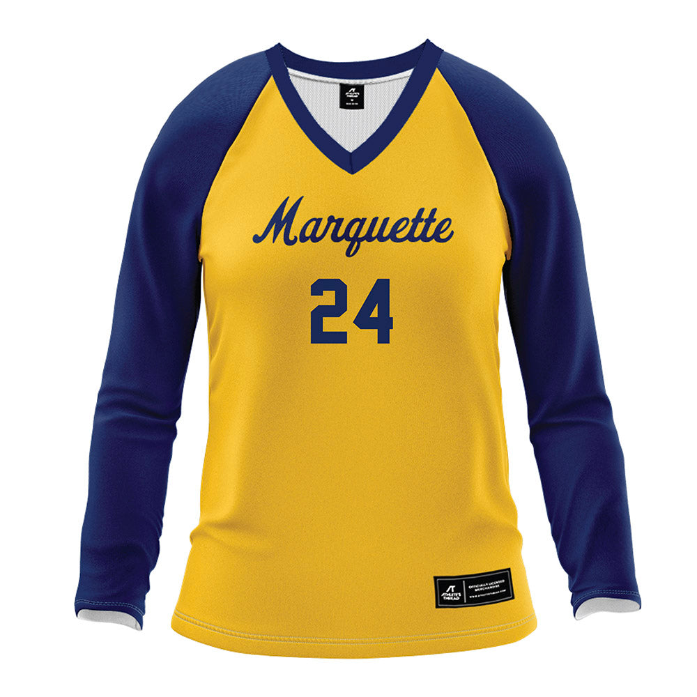 Marquette - NCAA Women's Volleyball : Avery Helms - Gold Volleyball Jersey-0