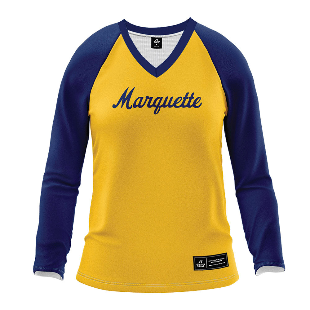 Marquette - NCAA Women's Volleyball : Emi Juric - Gold Volleyball Jersey-0