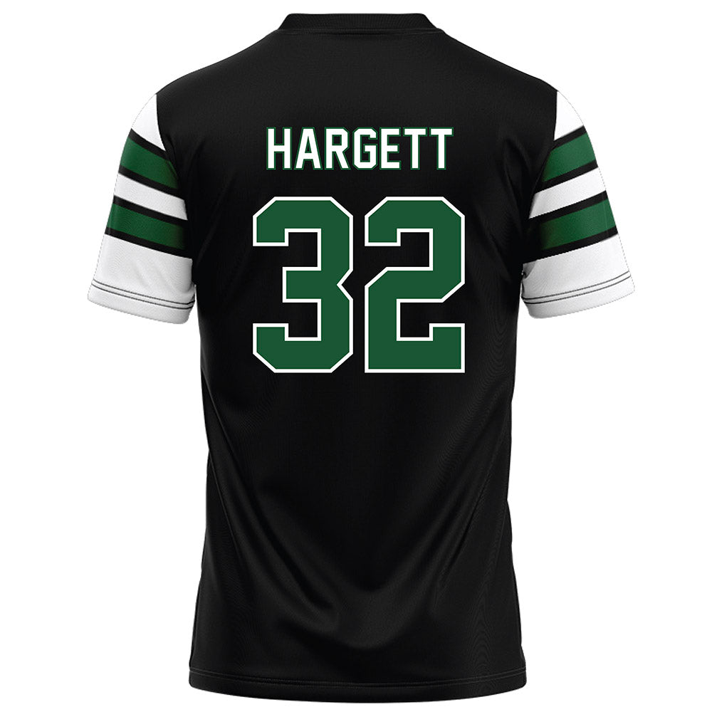 UAB - NCAA Football : Badger Hargett - Black Football Jersey-1