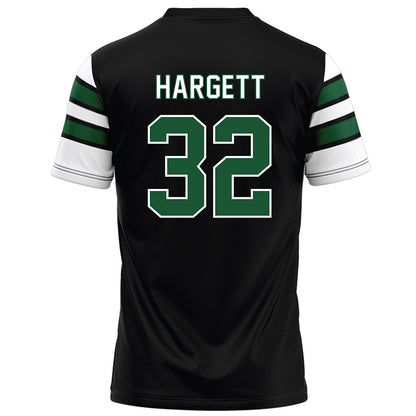 UAB - NCAA Football : Badger Hargett - Black Football Jersey-1
