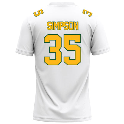 UAB - NCAA Football : Owen Simpson - White Football Jersey-1