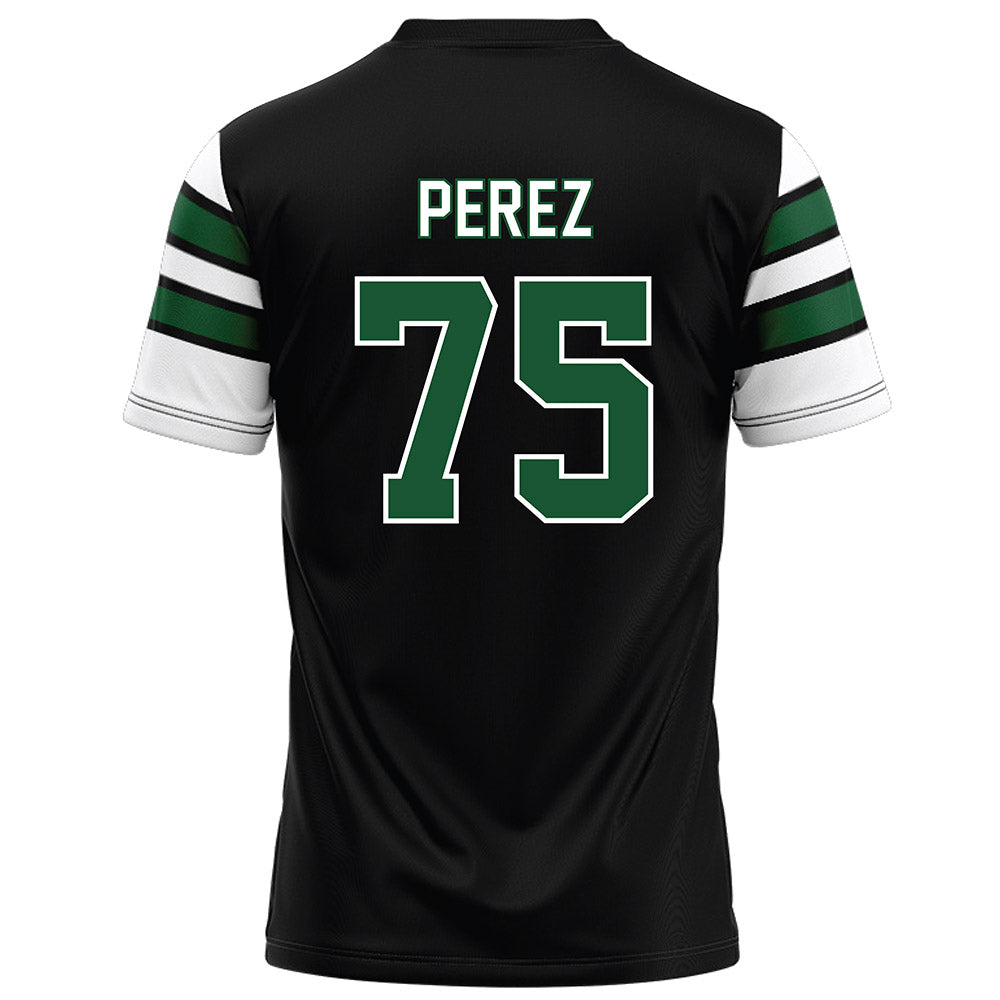 UAB - NCAA Football : Calib Perez - Black Football Jersey-1