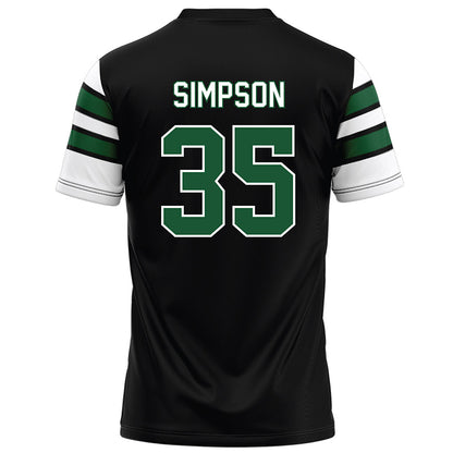 UAB - NCAA Football : Owen Simpson - Black Football Jersey-1