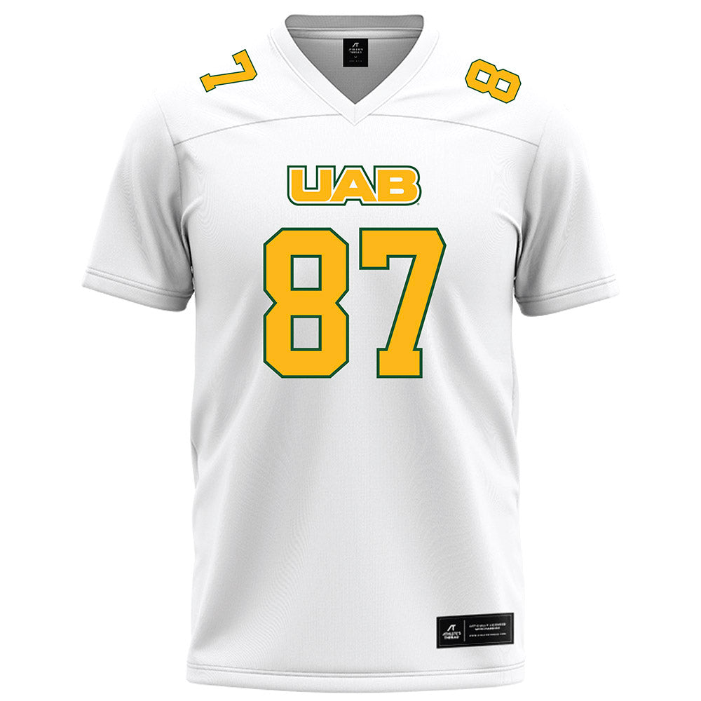 UAB - NCAA Football : Sean Persson - White Football Jersey-0