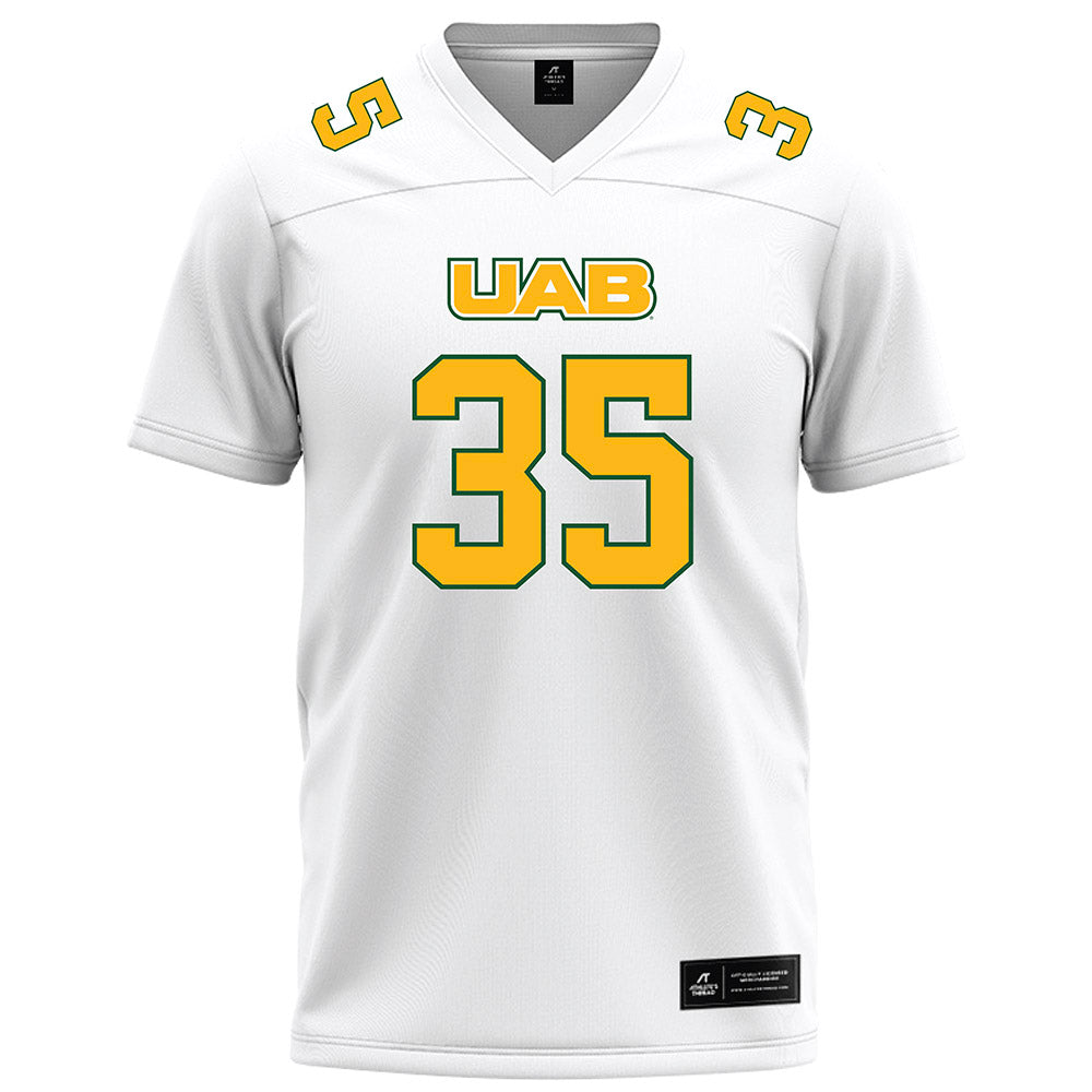 UAB - NCAA Football : Owen Simpson - White Football Jersey-0