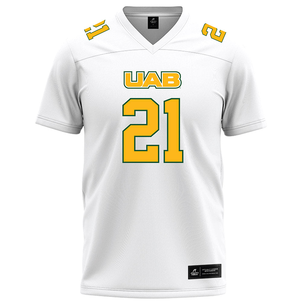 UAB - NCAA Football : Hudson Higgins - White Football Jersey-0