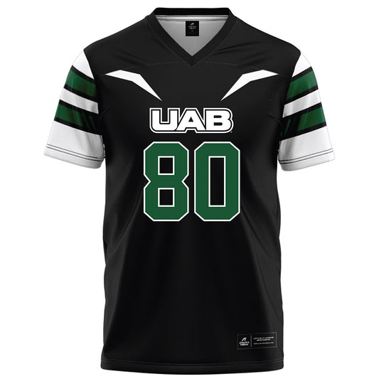 UAB - NCAA Football : Malik Muhammad - Black Football Jersey-0