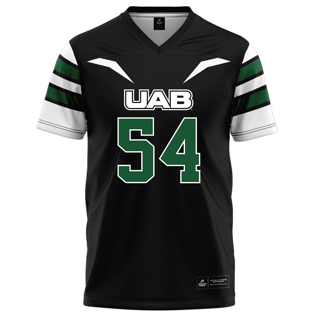 UAB - NCAA Football : Kyle Mosley - Black Football Jersey-0