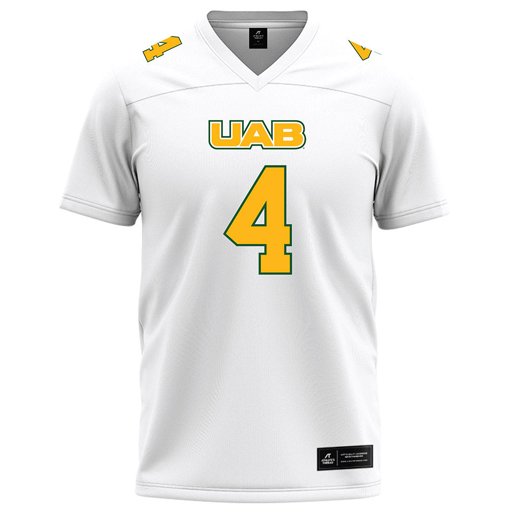 UAB - NCAA Football : Jacob Zeno - White Football Jersey-0