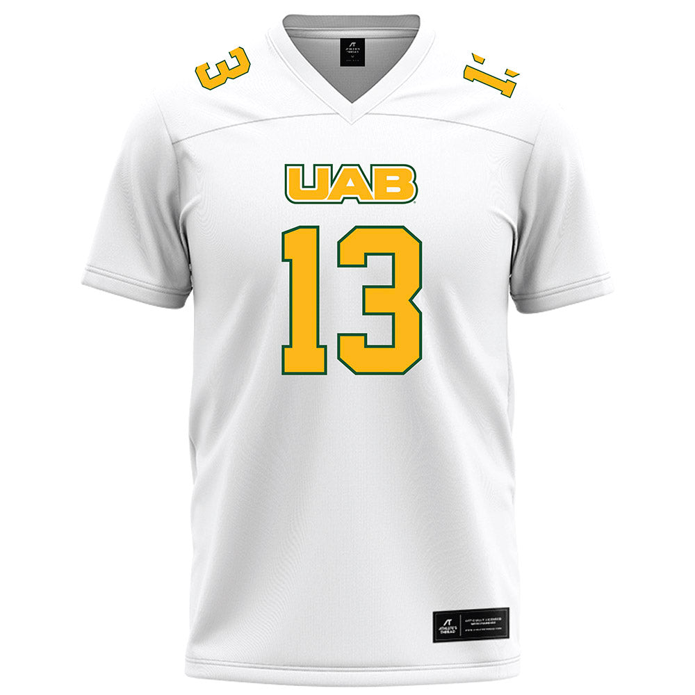 UAB - NCAA Football : Cd Gill - White Football Jersey-0