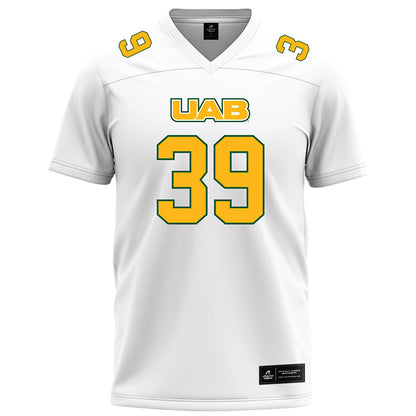 UAB - NCAA Football : Jonah Delange - White Football Jersey-0