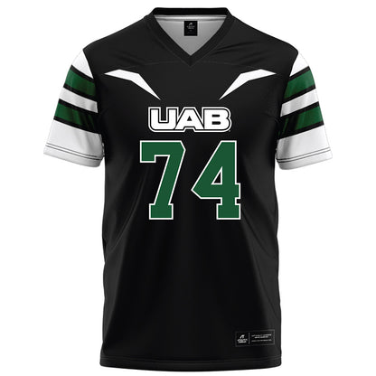 UAB - NCAA Football : Barry Walker - Black Football Jersey-0