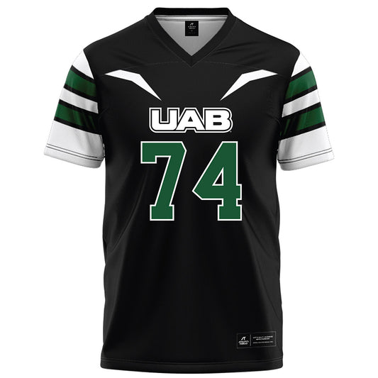 UAB - NCAA Football : Barry Walker - Black Football Jersey-0