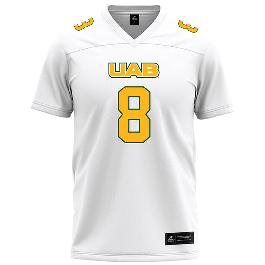 UAB - NCAA Football : Kaleb Brown - White Football Jersey-0