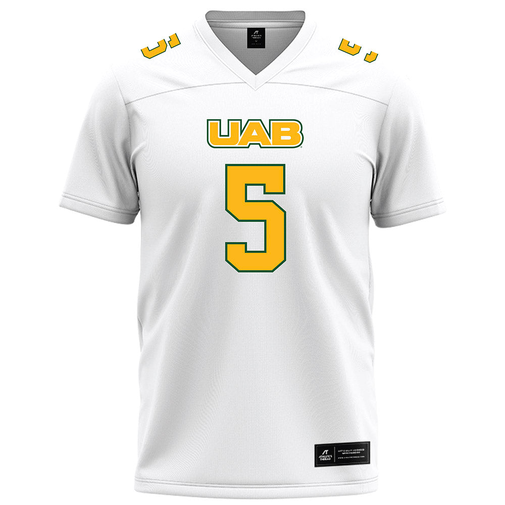 UAB - NCAA Football : Delvon Gulley - White Football Jersey-0
