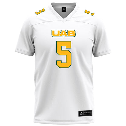 UAB - NCAA Football : Delvon Gulley - White Football Jersey-0