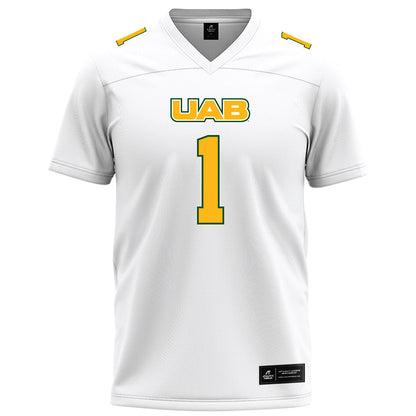 UAB - NCAA Football : CJ Smith - White Football Jersey-0