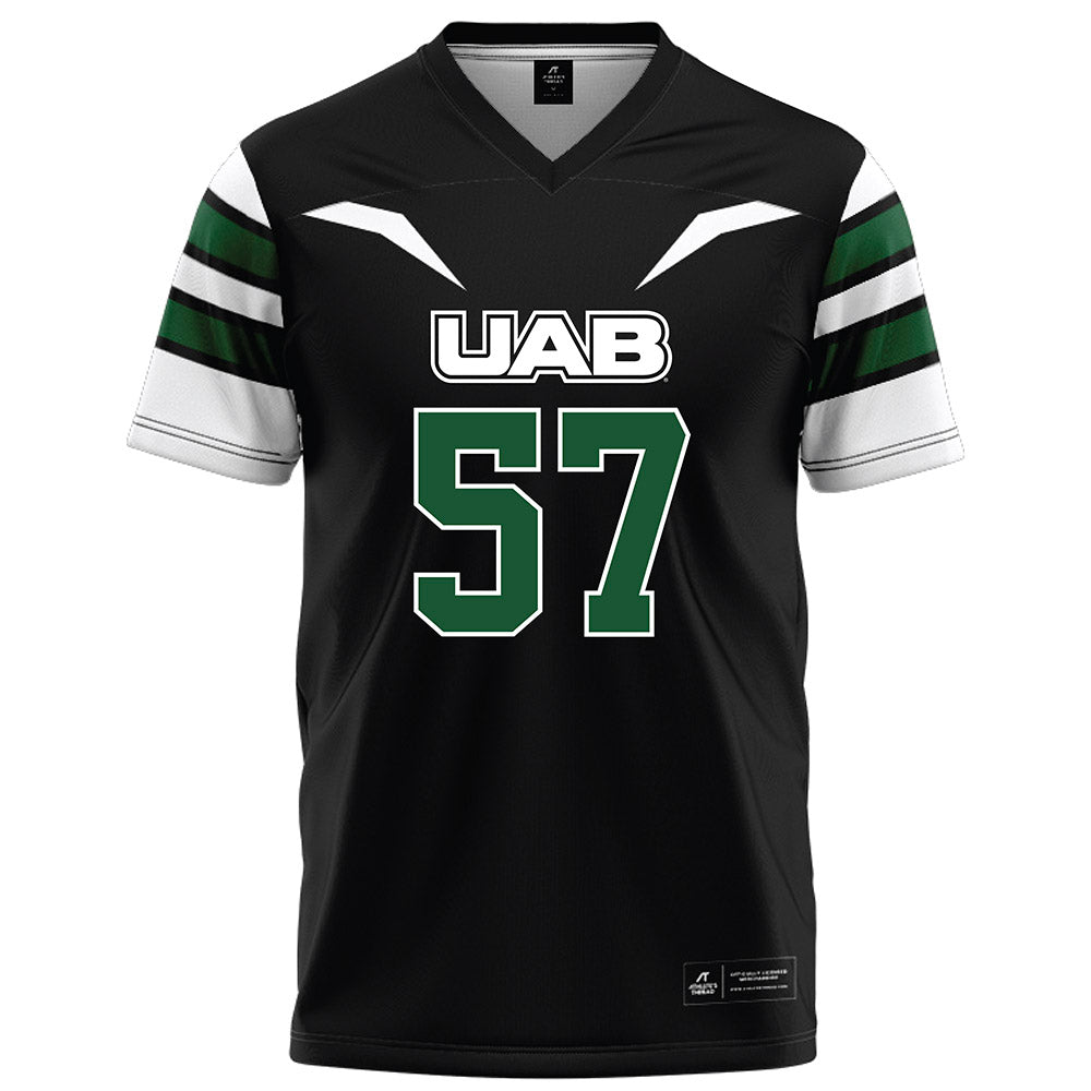 UAB - NCAA Football : Aidan Platt - Black Football Jersey-0