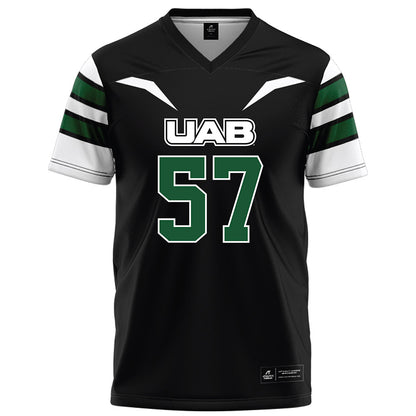UAB - NCAA Football : Aidan Platt - Black Football Jersey-0