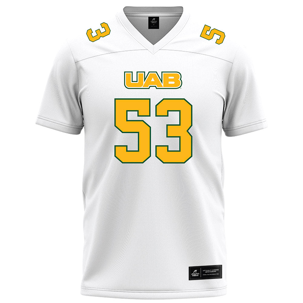 UAB - NCAA Football : Baron Franks II - White Football Jersey-0