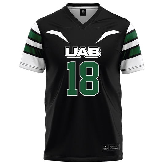 UAB - NCAA Football : Landry Lyddy - Black Football Jersey-0