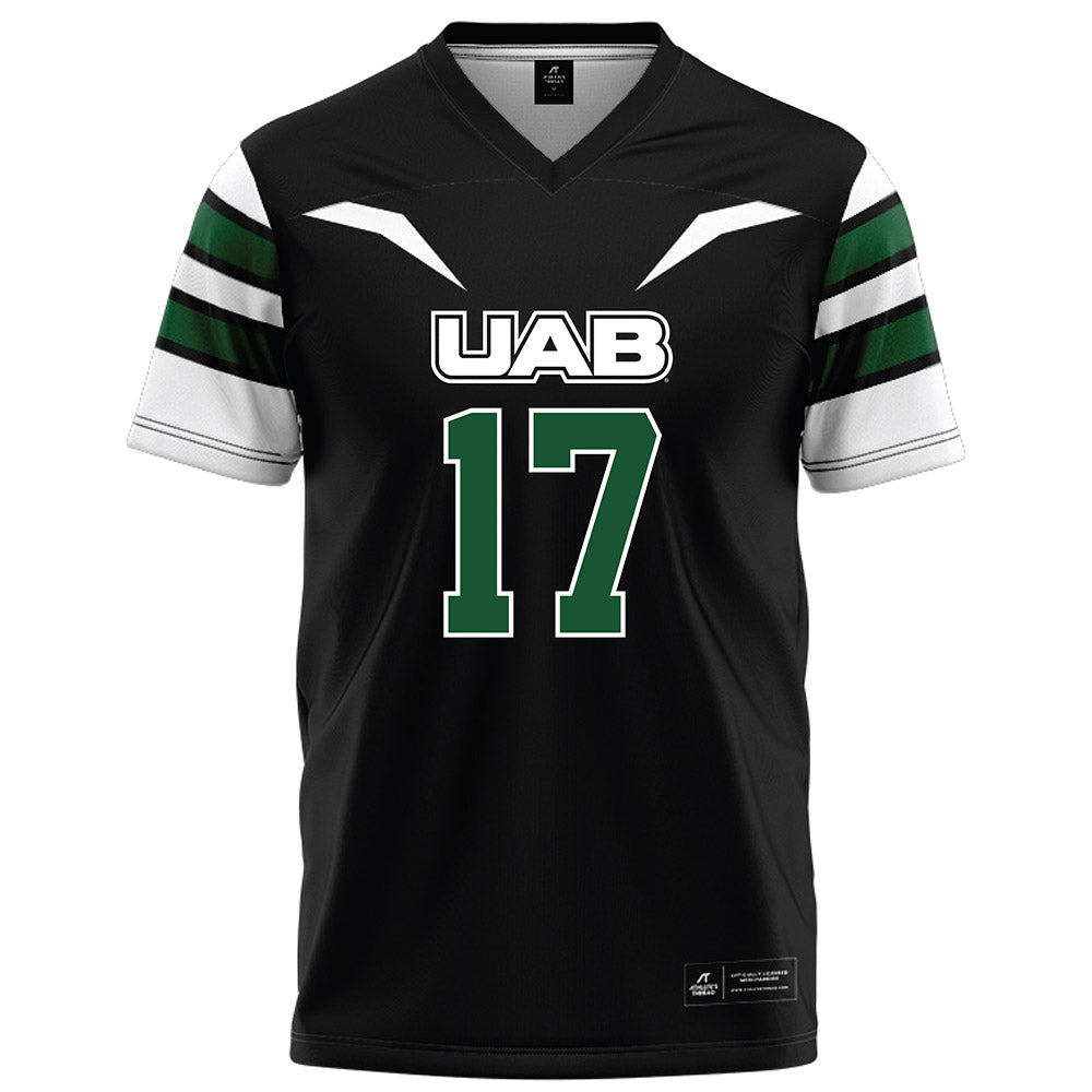 UAB - NCAA Football : Brogan McNab - Black Football Jersey-0