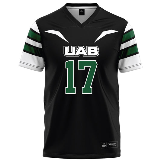 UAB - NCAA Football : Brogan McNab - Black Football Jersey-0