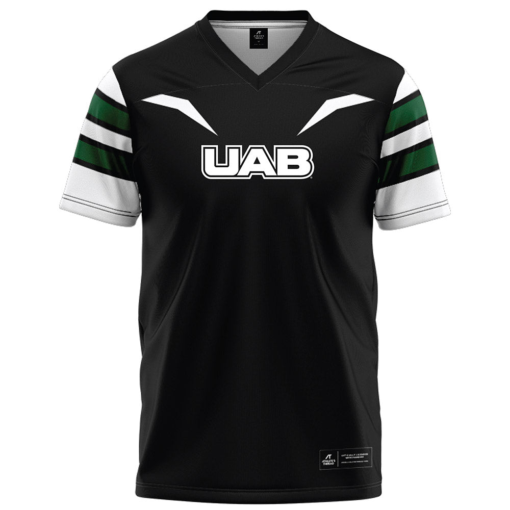 UAB - NCAA Football : Braden Teague - Black Football Jersey-0