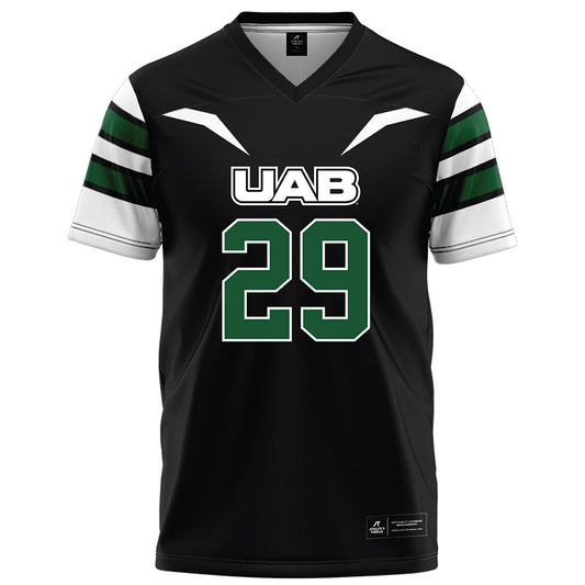 UAB - NCAA Football : Lee Beebe Jr - Black Football Jersey-0