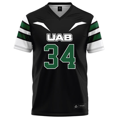 UAB - NCAA Football : Jonathan Allen - Black Football Jersey-0