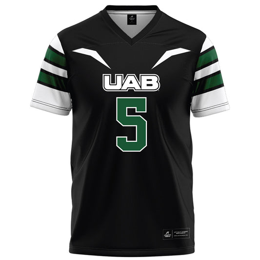 UAB - NCAA Football : Kaleb Brown - Black Football Jersey-0
