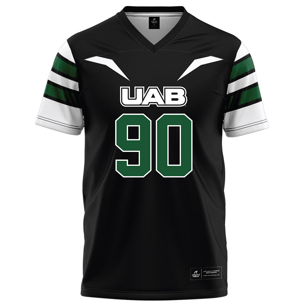 UAB - NCAA Football : Christopher Spencer - Black Football Jersey-0