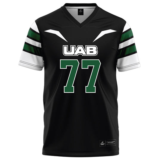 UAB - NCAA Football : Logan Moore - Black Football Jersey-0