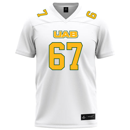 UAB - NCAA Football : Wes Wiggins - White Football Jersey-0