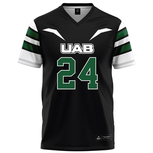 UAB - NCAA Football : Gage Messick - Black Football Jersey-0