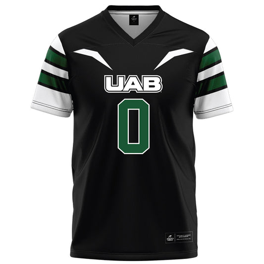 UAB - NCAA Football : Iverson Hooks - Black Football Jersey-0