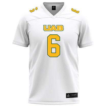 UAB - NCAA Football : Brandon Hawkins Jr - White Football Jersey-0