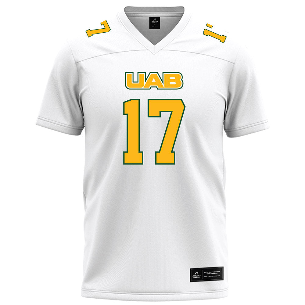 UAB - NCAA Football : Brogan McNab - White Football Jersey-0