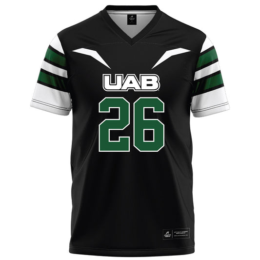 UAB - NCAA Football : Gage Messick - Black Football Jersey-0