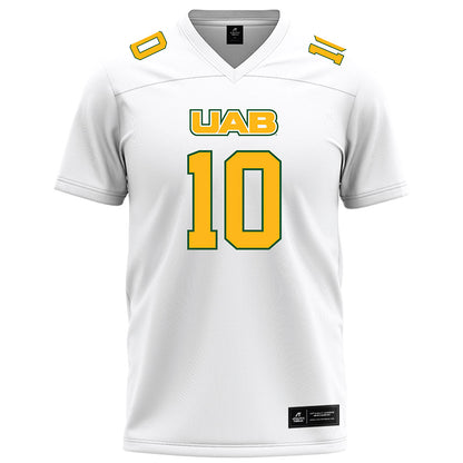 UAB - NCAA Football : Kris Wokomah - White Football Jersey-0