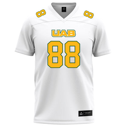 UAB - NCAA Football : Braden Teague - White Football Jersey-0