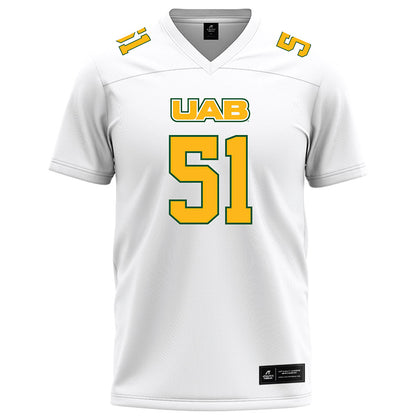 UAB - NCAA Football : Payton Kirkland - White Football Jersey-0