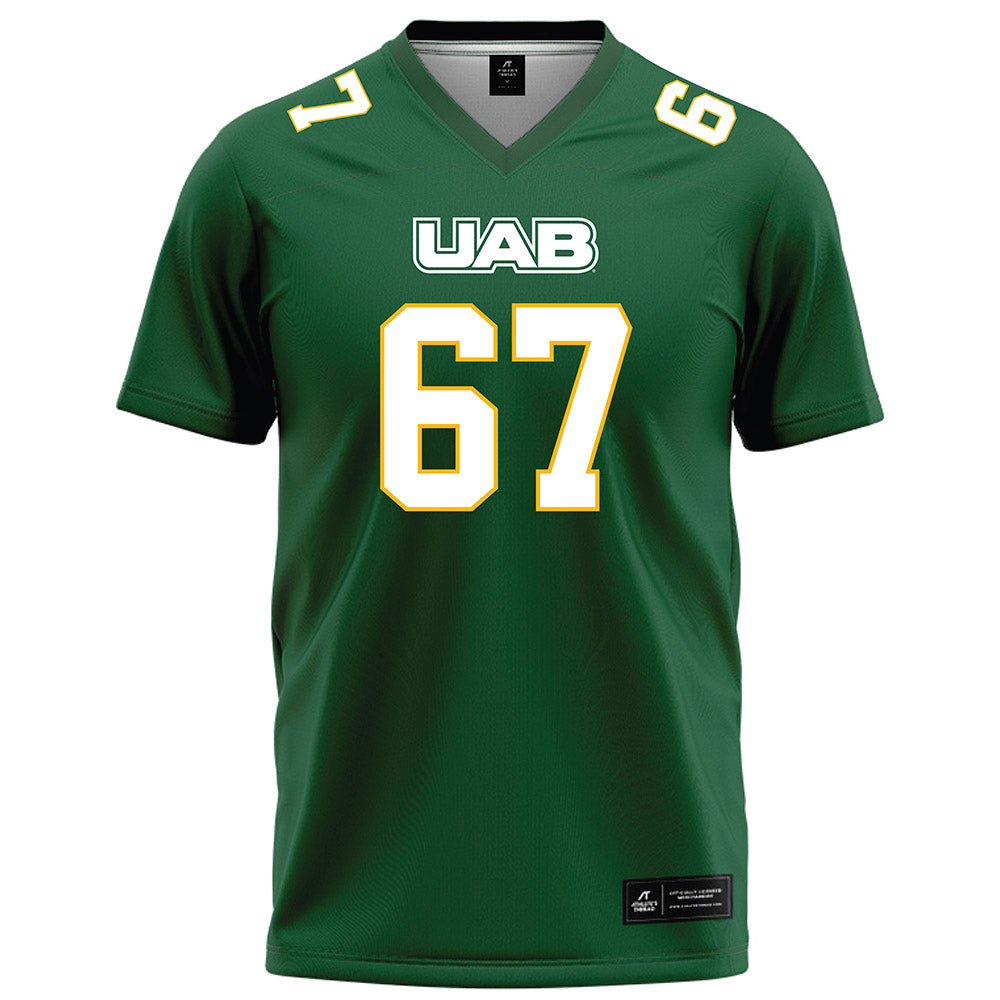 UAB - NCAA Football : Wes Wiggins - Green Football Jersey-0